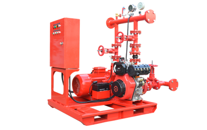ED small flow fire pump set-- (Electric + diesel pump)